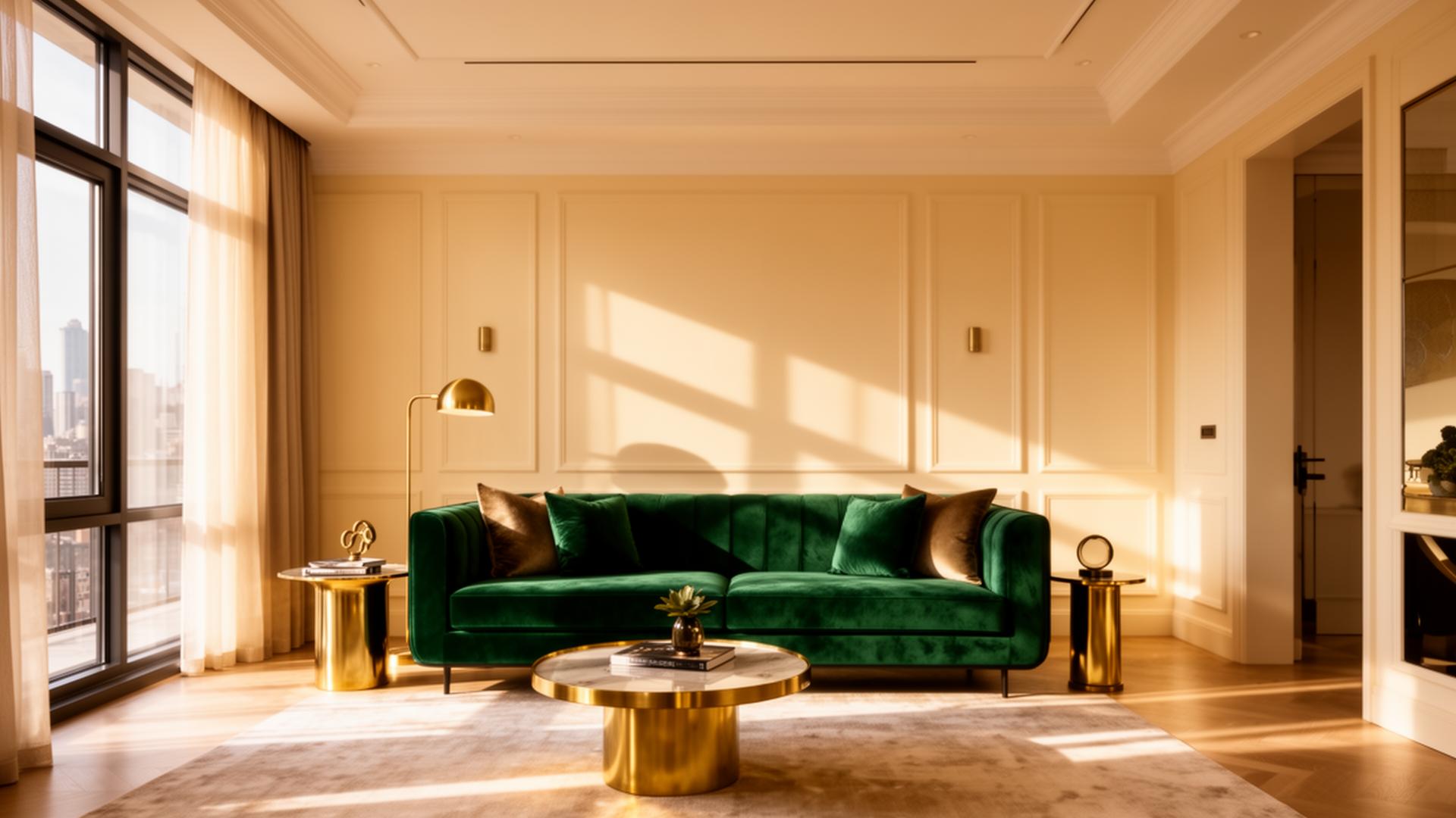 Luxury furnished living room of a Casa Residential managed property